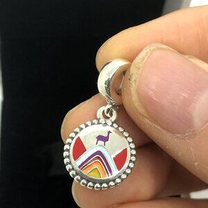 ✨🔥Pandora Engraving Montaña Siete Colores Peru Exclusive Charm Pendant